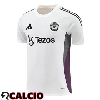 T Shirt Allenamento Manchester United Bianco 2025/2026  T Shirt Allenamento Manchester United Bianco 2025/2026
