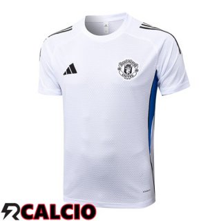 T Shirt Allenamento Manchester United Bianco 2025/2026  T Shirt Allenamento Manchester United Bianco 2025/2026