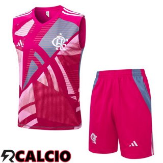 Canotta Allenamento Flamengo + Pantaloncini Rosa 2025/2026  Canotta Allenamento Flamengo + Pantaloncini Rosa 2025/2026