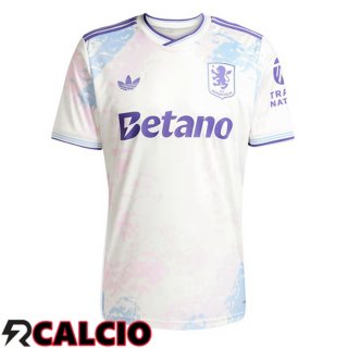 Terza Maglia Aston Villa Bianco 2025/2026  Terza Maglia Aston Villa Bianco 2025/2026