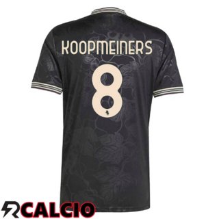 Terza Maglia Juventus (KOOPMEINERS 8) Nero 2025/2026  Terza Maglia Juventus (KOOPMEINERS 8) Nero 2025/2026