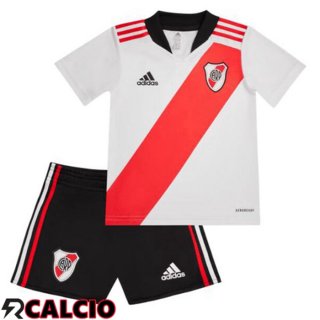 Prima Maglia River Plate Bambino Bianco Rosso 2022/2023