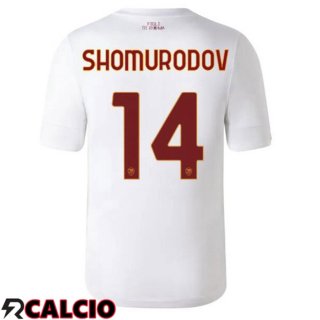 Seconda Maglia AS Roma (SHOMURODOV 14) Bianco 2022/2023  Seconda Maglia AS Roma (SHOMURODOV 14) Bianco 2022/2023