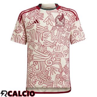 Seconda Maglia Messico Bianco Rosso 2022/2023