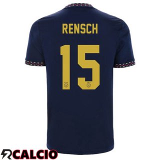 Seconda Maglia AFC Ajax (Rensch 15) Nero 2022/2023