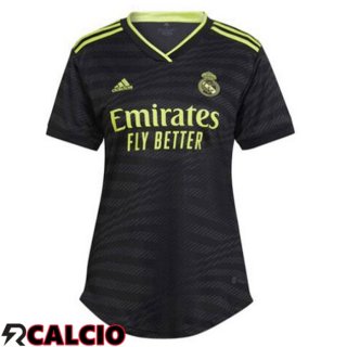 Terza Maglia Real Madrid Donna Nero 2022/2023  Terza Maglia Real Madrid Donna Nero 2022/2023