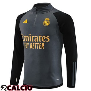 Felpa Allenamento Real Madrid Grigio 2023/2024