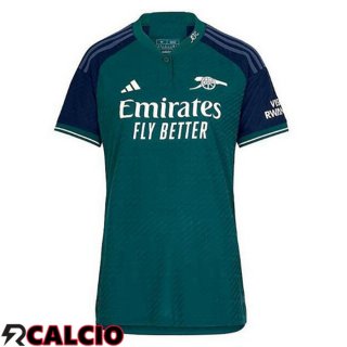 Terza Maglia Arsenal Donna Verde 2023/2024  Terza Maglia Arsenal Donna Verde 2023/2024