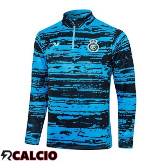 Felpa Allenamento Al-Nassr FC Blu 2023/2024  Felpa Allenamento Al-Nassr FC Blu 2023/2024