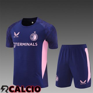 Insieme T Shirt Allenamento Feyenoord Bambino Viola/Rosa 2025/2026