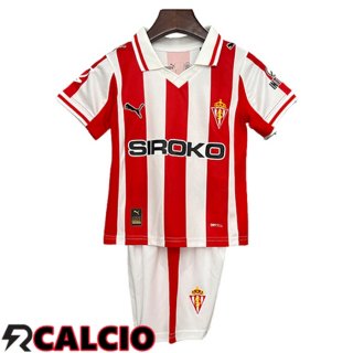 Prima Maglia Sporting Gijon Bambino 2025/2026