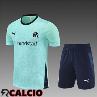 Insieme Training Debardeur Marsiglia Bambino Verde/Nero 2025/2026