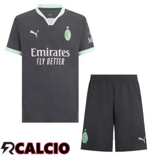 Terza Maglia AC Milan Bambino Nero 2024/2025  Terza Maglia AC Milan Bambino Nero 2024/2025