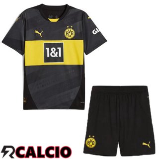 Seconda Maglia Dortmund BVB Bambino Nero 2024/2025