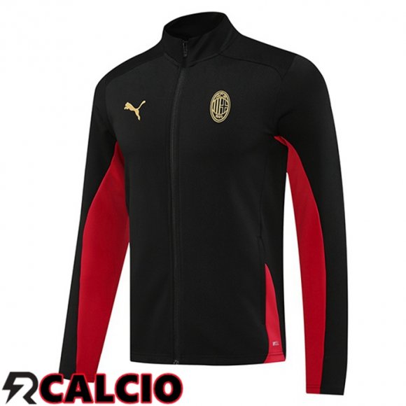 Giacca Calcio AC Milan Nero 2024/2025  Giacca Calcio AC Milan Nero 2024/2025