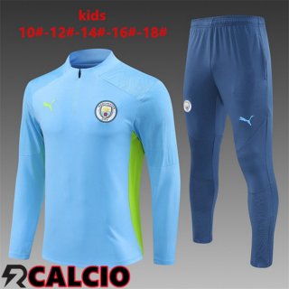 Insieme Tuta Calcio Manchester City Bambino Blu 2024/2025  Insieme Tuta Calcio Manchester City Bambino Blu 2024/2025
