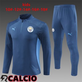 Insieme Tuta Calcio Manchester City Bambino Blu Reale 2024/2025  Insieme Tuta Calcio Manchester City Bambino Blu Reale 2024/2025