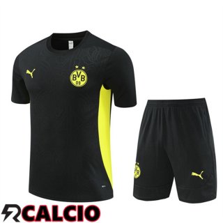 Insieme T Shirt Allenamento Dortmund BVB + Pantaloncini Nero 2024/2025