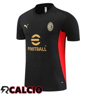 T Shirt Allenamento AC Milan Nero 2024/2025