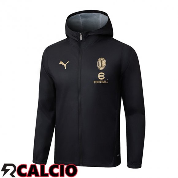 Giacca A Vento AC Milan Nero 2025/2026  Giacca A Vento AC Milan Nero 2025/2026