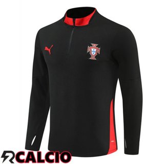 Felpa Allenamento Portogallo Nero 2025/2026  Felpa Allenamento Portogallo Nero 2025/2026