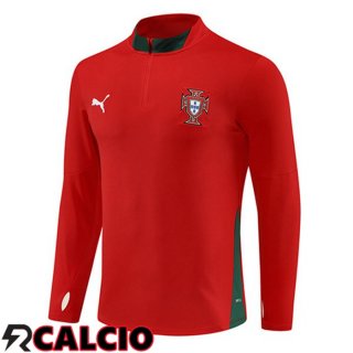 Felpa Allenamento Portogallo Rosso 2025/2026  Felpa Allenamento Portogallo Rosso 2025/2026