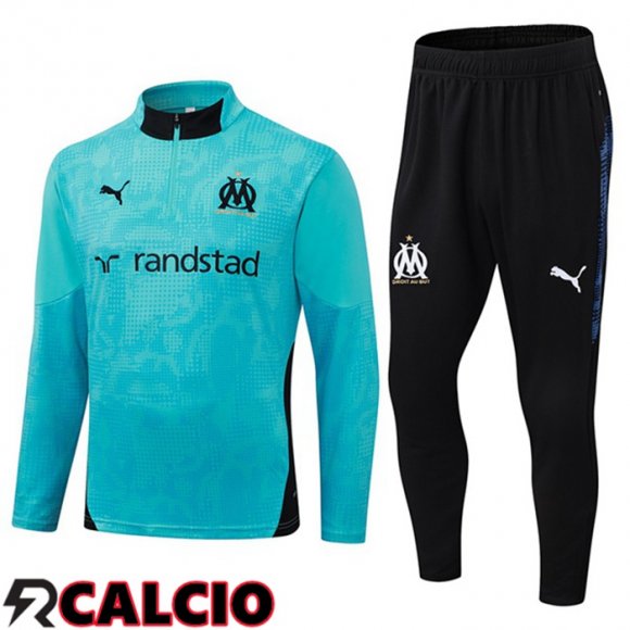 Insieme Tuta Calcio Marsiglia OM Blu 2025/2026  Insieme Tuta Calcio Marsiglia OM Blu 2025/2026