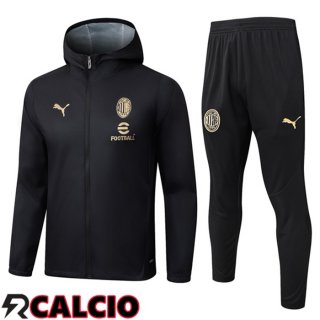 Tuta Calcio - Giacca A Vento AC Milan Nero 2025/2026
