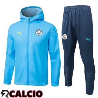 Tuta Calcio - Giacca A Vento Manchester City Blu 2025/2026