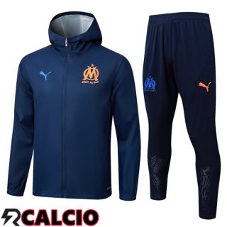 Tuta Calcio - Giacca A Vento Marsiglia OM Blu Reale 2025/2026