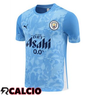 T Shirt Allenamento Manchester City Blu 2025/2026  T Shirt Allenamento Manchester City Blu 2025/2026