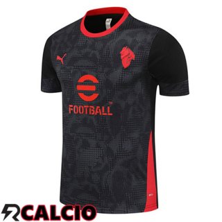 T Shirt Allenamento AC Milan Nero 2025/2026  T Shirt Allenamento AC Milan Nero 2025/2026