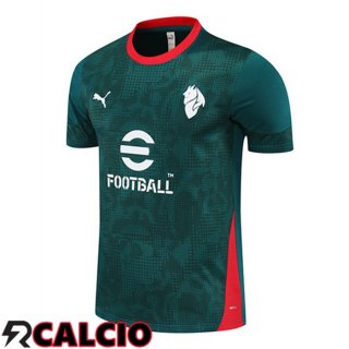 T Shirt Allenamento AC Milan Verde 2025/2026  T Shirt Allenamento AC Milan Verde 2025/2026