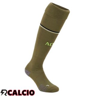 Terza Calzini Calcio AC Milan Marrone 2022/2023  Terza Calzini Calcio AC Milan Marrone 2022/2023