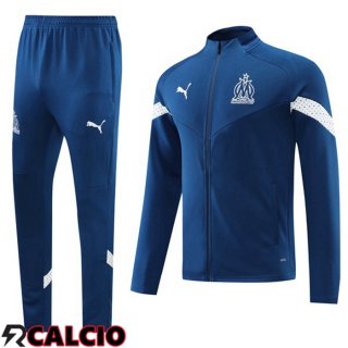 Tuta Calcio - Giacca Marsiglia OM Blu Royal 2022/2023  Tuta Calcio - Giacca Marsiglia OM Blu Royal 2022/2023
