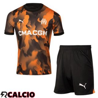 Terza Maglia Marsiglia OM Bambino Nero Giallo 2023/2024  Terza Maglia Marsiglia OM Bambino Nero Giallo 2023/2024