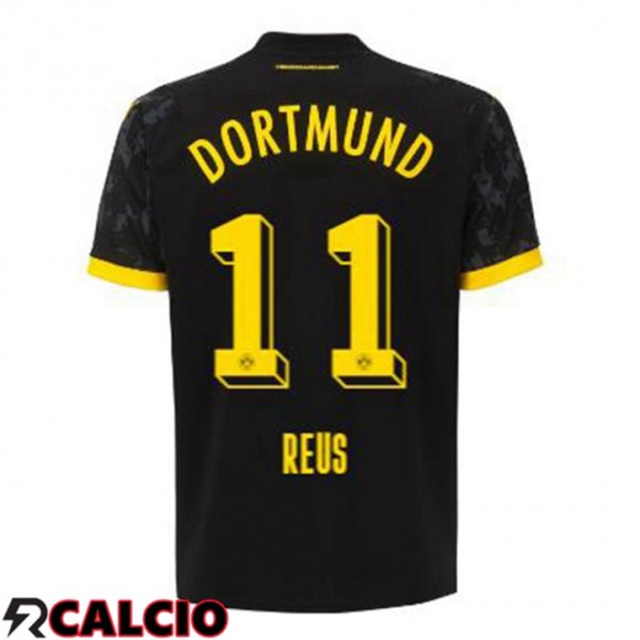 Seconda Maglia Dortmund BVB (Reus 11) Nero 2023/2024  Seconda Maglia Dortmund BVB (Reus 11) Nero 2023/2024