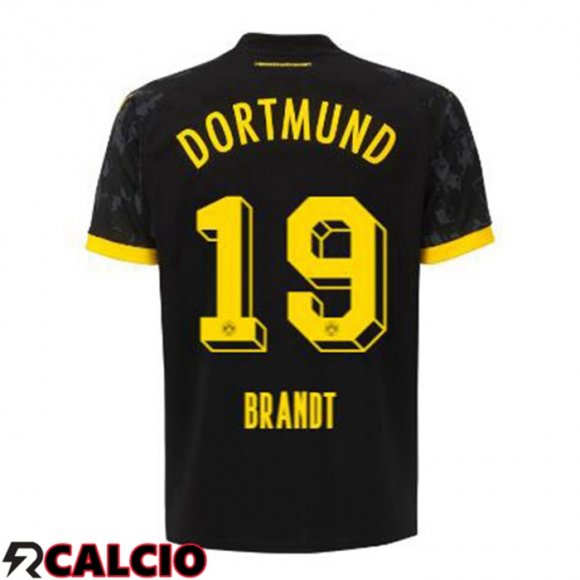 Seconda Maglia Dortmund BVB (Brandt 19) Nero 2023/2024  Seconda Maglia Dortmund BVB (Brandt 19) Nero 2023/2024
