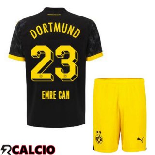 Seconda Maglia Dortmund BVB (Emre Can 23) Bambino Nero 2023/2024