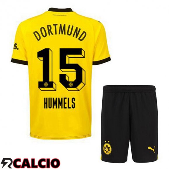 Prima Maglia Dortmund BVB (Hummels 15) Bambino Giallo Nero 2023/2024