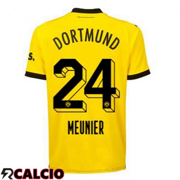 Prima Maglia Dortmund BVB (Meunier 24) Giallo Nero 2023/2024  Prima Maglia Dortmund BVB (Meunier 24) Giallo Nero 2023/2024