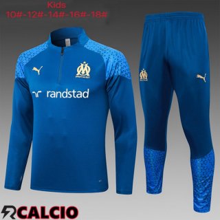 Insieme Tuta Calcio Marsiglia OM Bambino Blu 2023/2024