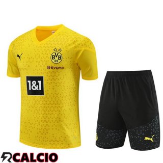 T Shirt Allenamento Dortmund BVB + Pantaloncini Giallo 2023/2024