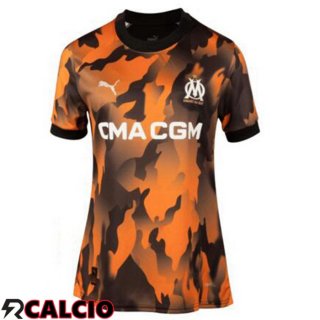 Terza Maglia Marsiglia OM Donna Nero Giallo 2023/2024