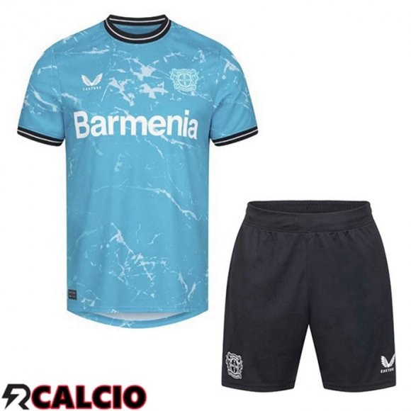 Terza Maglia Bayer 04 Leverkusen Bambino Blu 2023/2024