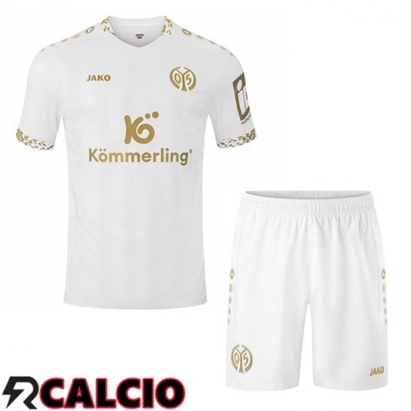 Terza Maglia FSV Mainz 05 Bambino Bianco 2024/2025  Terza Maglia FSV Mainz 05 Bambino Bianco 2024/2025
