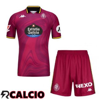 Terza Maglia Real Valladolid Bambino Rosso 2024/2025  Terza Maglia Real Valladolid Bambino Rosso 2024/2025
