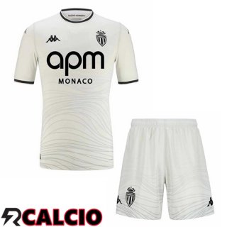 Terza Maglia AS Monaco Bambino Bianco 2024/2025