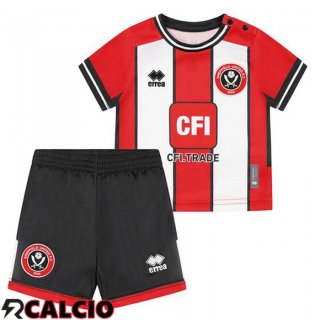 Prima Maglia Sheffield United Bambino Rosso Bianco 2023/2024