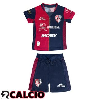 Prima Maglia Cagliari Calcio Bambino Blu Rosso 2024/2025